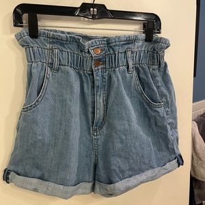 Size 29 Paper Bag Jean Shorts